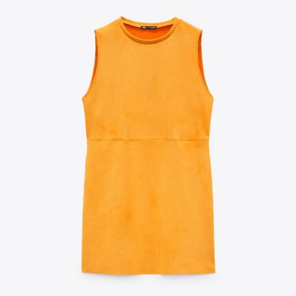 H&M FAUX SUEDE SHORT DRESS SIZE XL - Picture 5 of 12